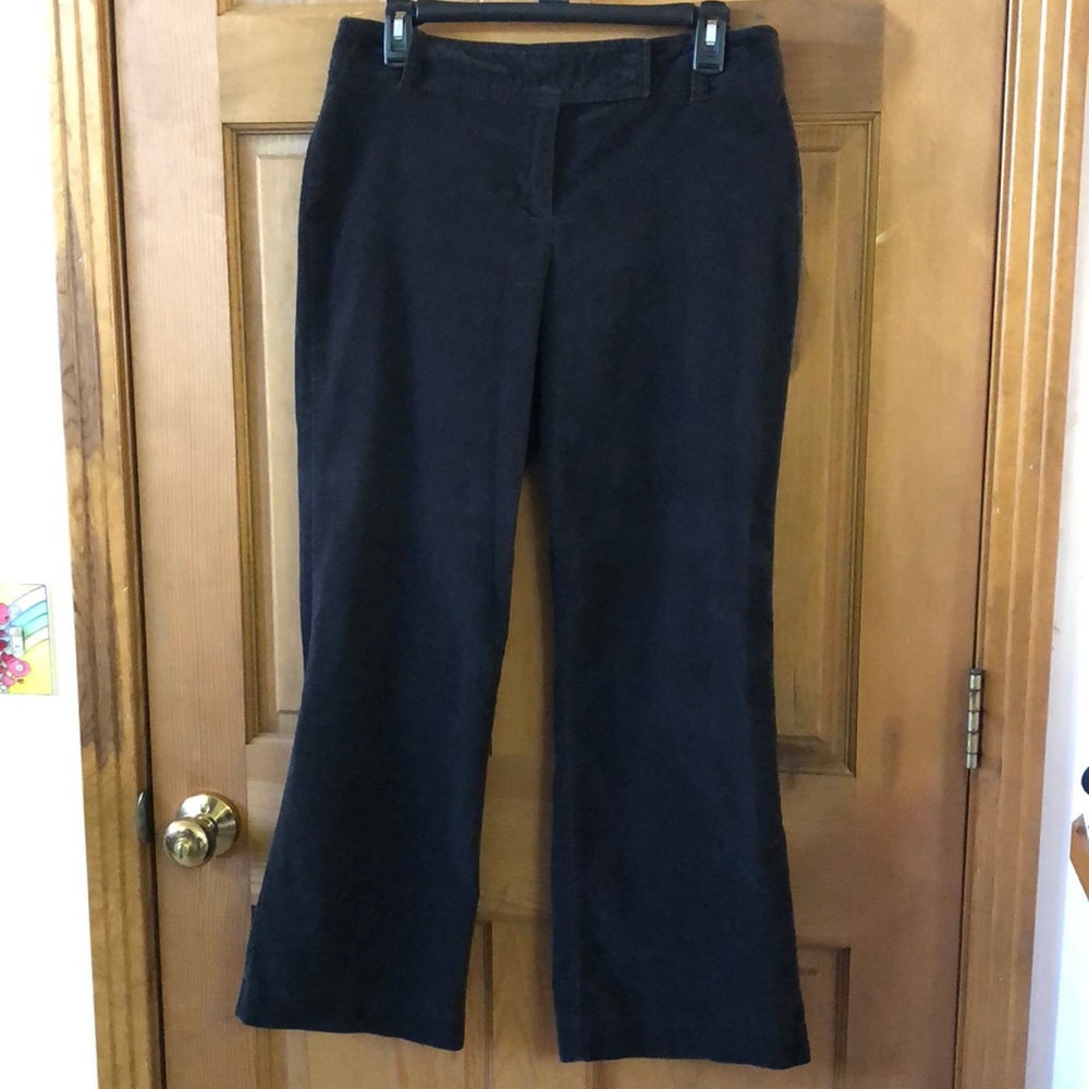 George Stretch Velveteen Black Pants Size 10P